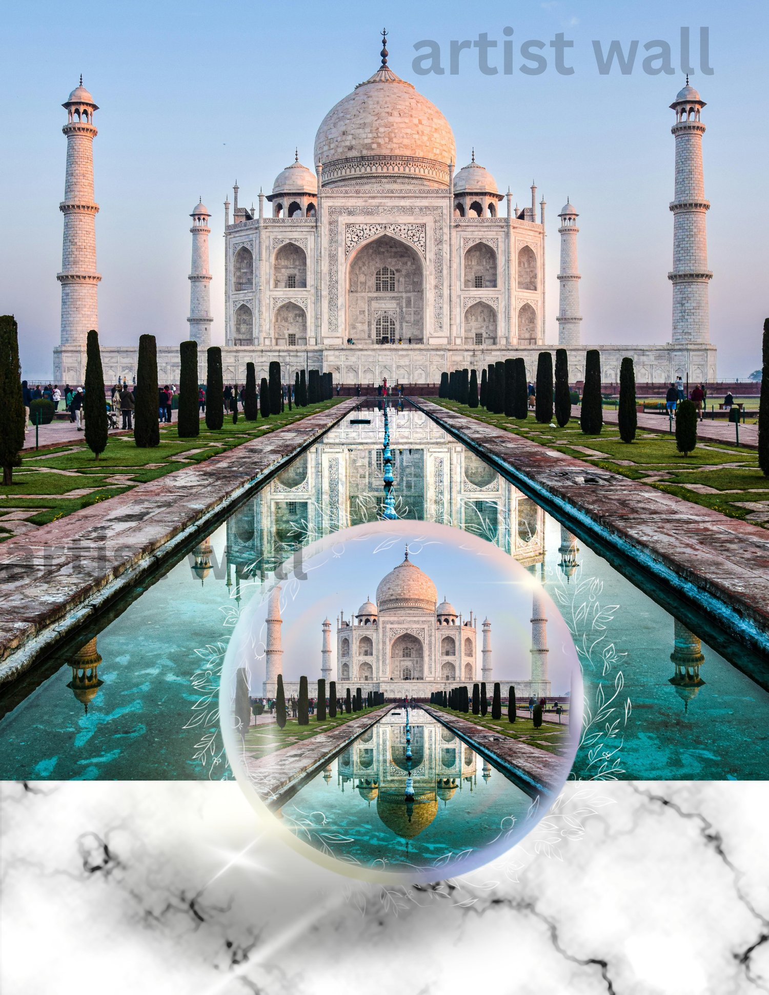 Taj Mahal, Wall Art, Canva Template, Editable Canva, Digital Wall Art, Printable Wall Art, India Wall Art, Indian Art, Home Decor, Taj Mahal Art, Editable Template, Digital Download