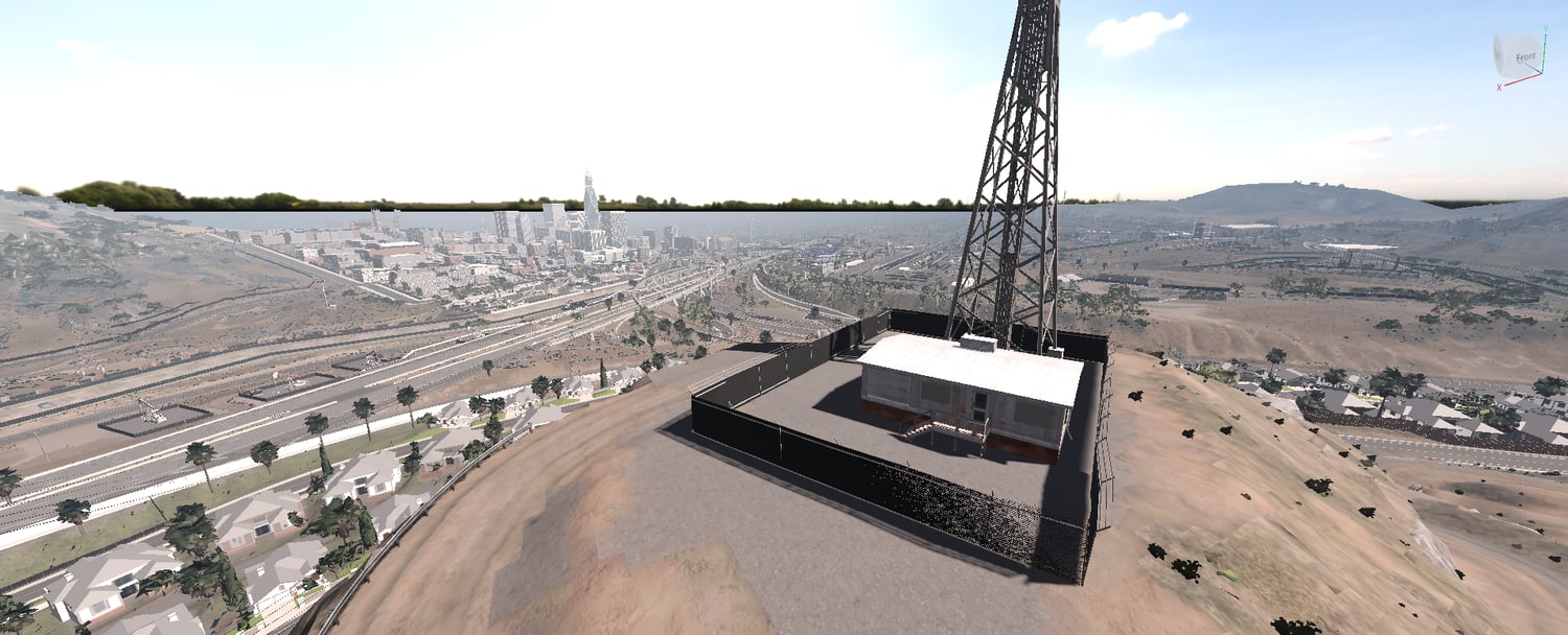 Roblox city skyline and highways