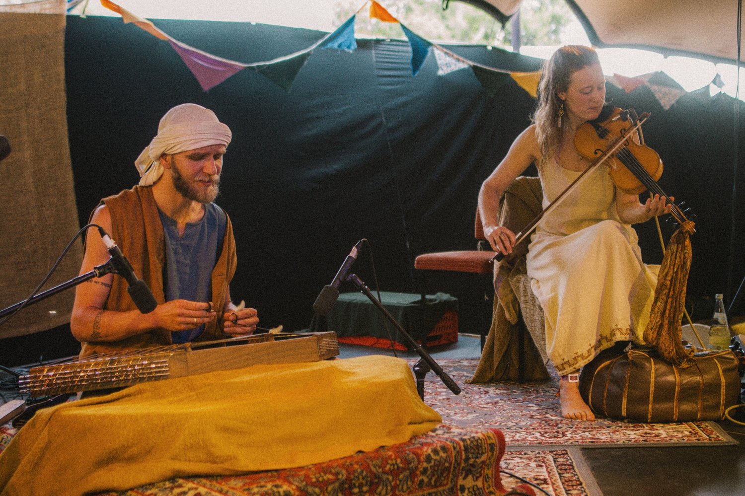 Cale Alit (Persian Santoor) and Chandani (Violin) live on Ancient Trance Festival 2025