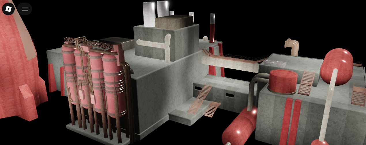 Large industrial factory plant