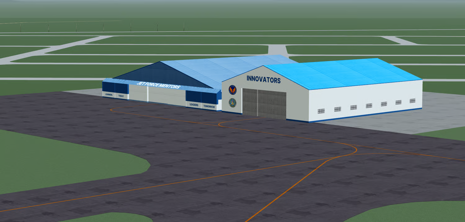 Large runway and taxiways