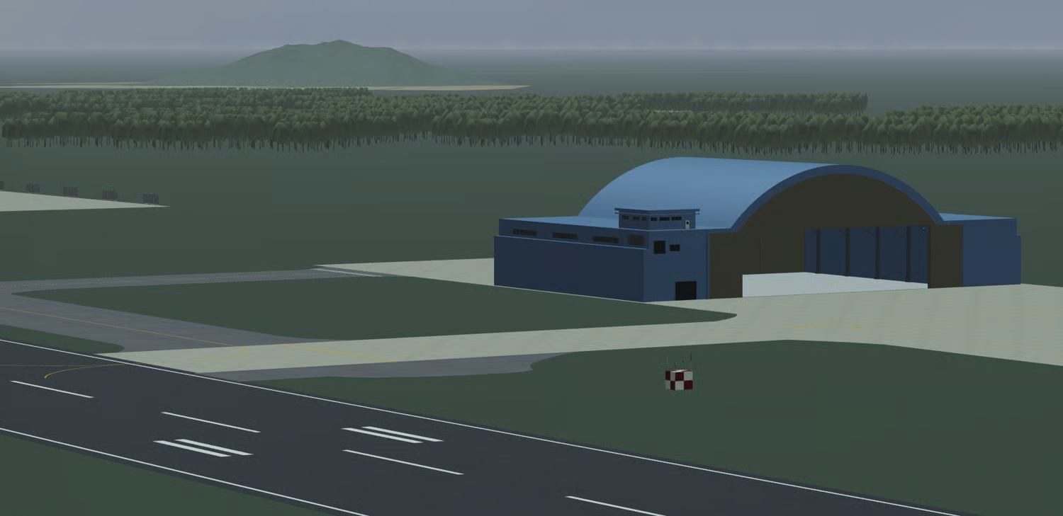 Indonesian aircraft hangar facilities