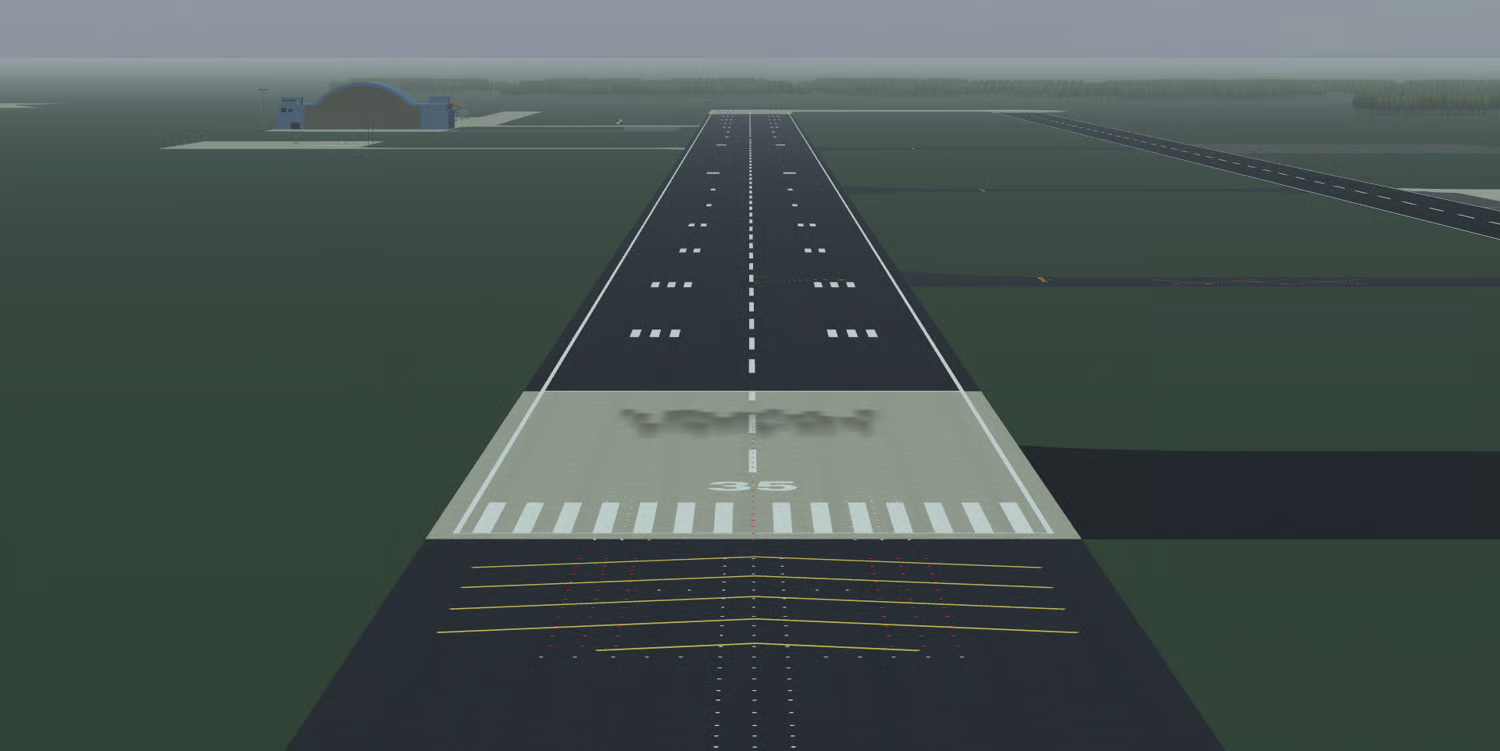 Large military runway layout