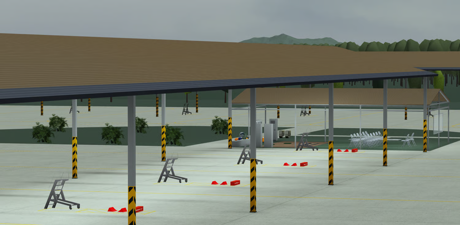 Indonesian air base runway