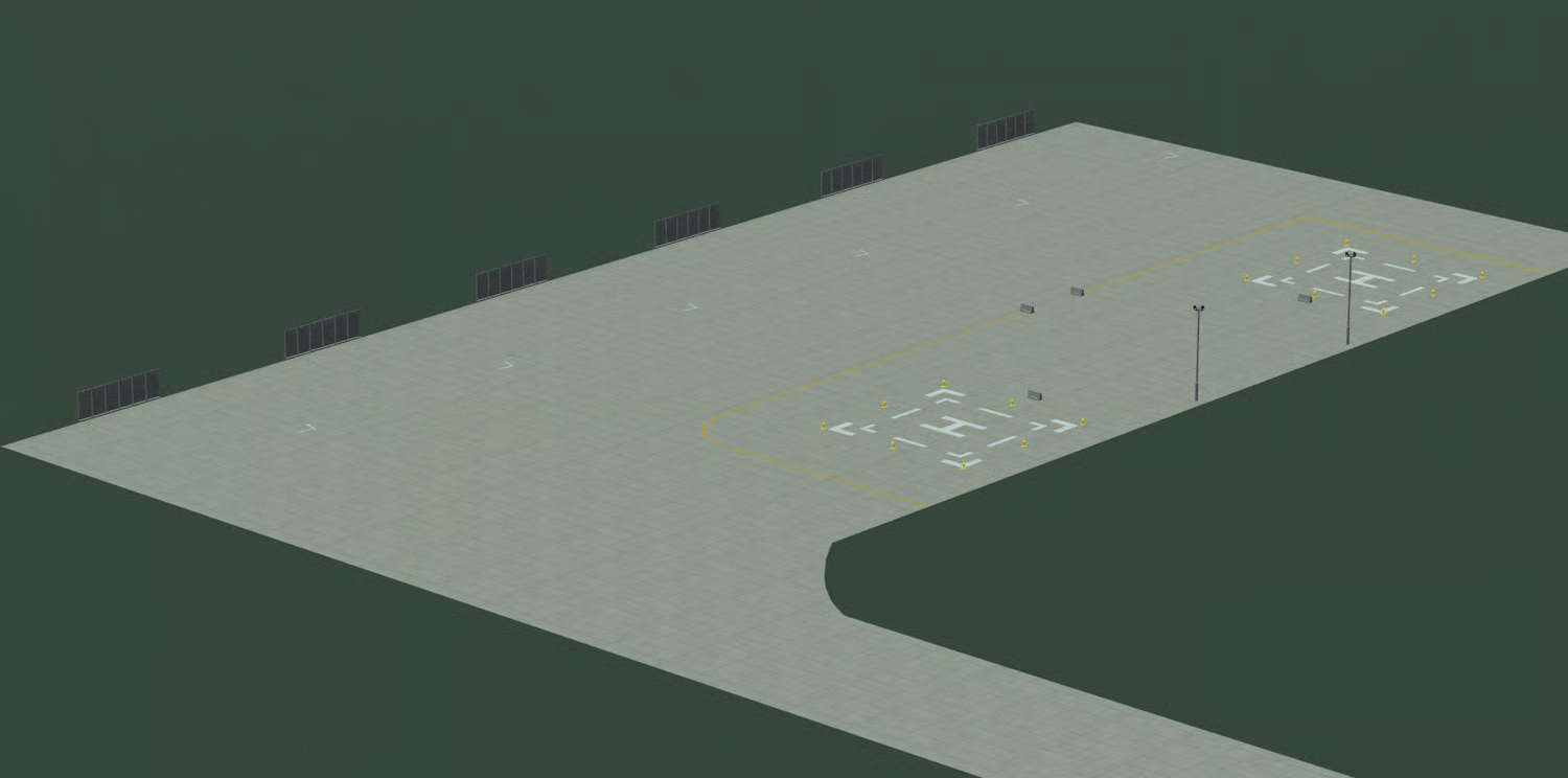 Airfield taxiway network overview