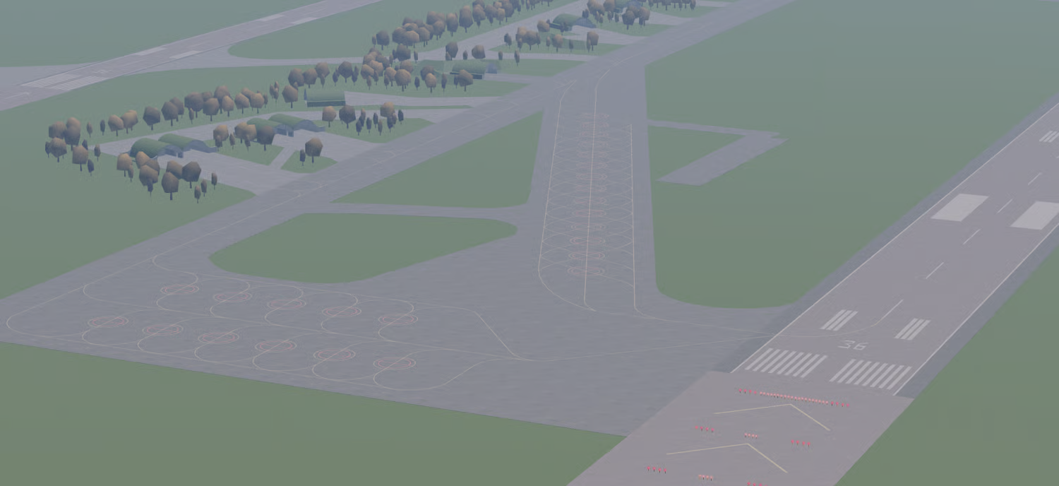 Chiayi runway markings visible