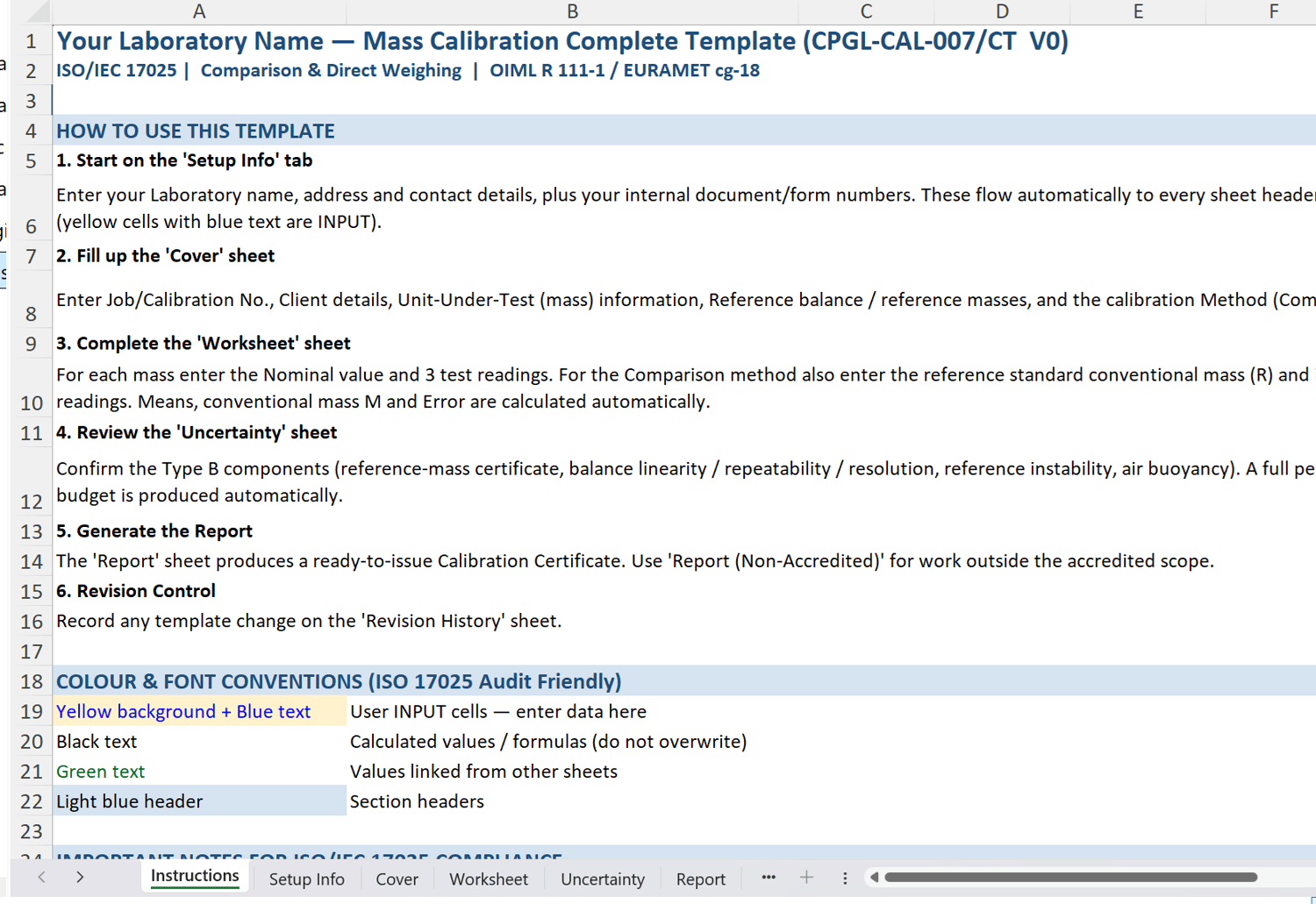 CalProGLOBAL the leading calibration consultant firm in Asia-Pacific has provided hundreds of excel templates, uncertainty calculation and calibration procedures that are ISO 17025 aligned.