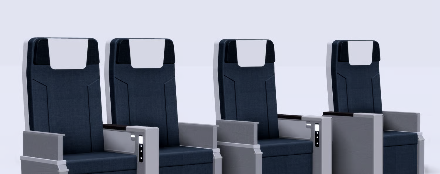 Premium airline passenger seats