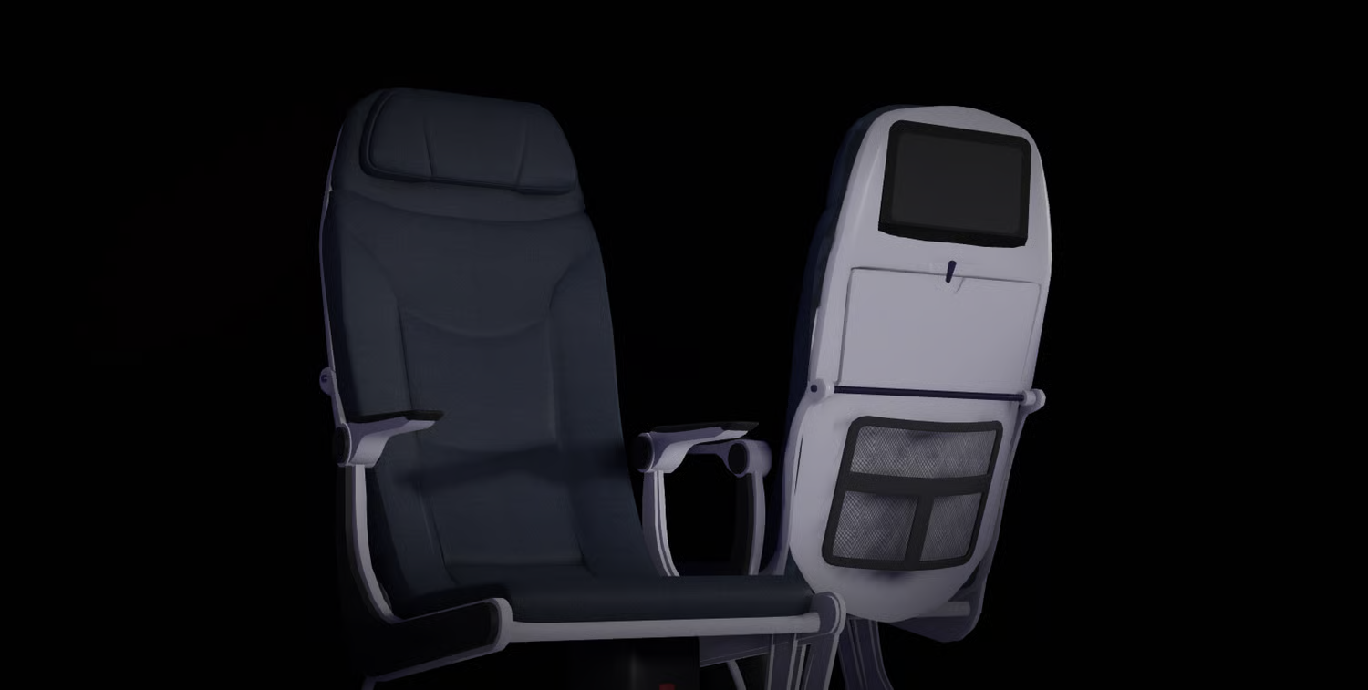 Individual economy aircraft seats