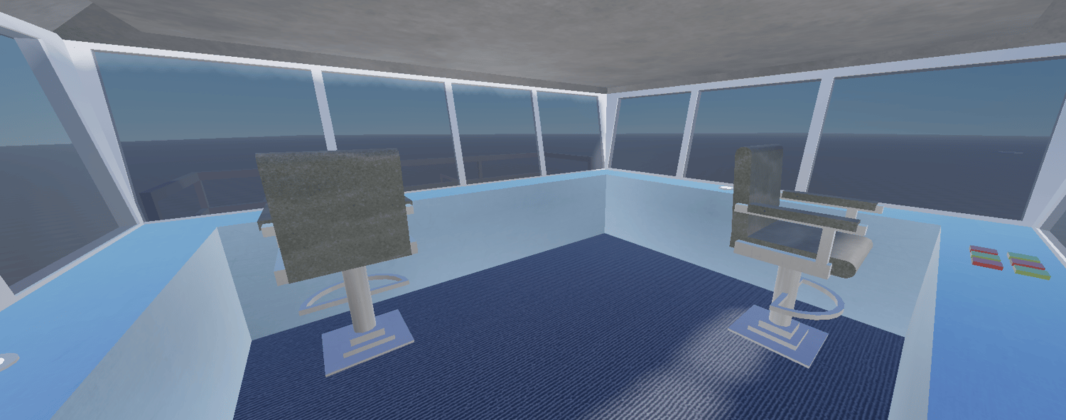Large ferry vehicle deck