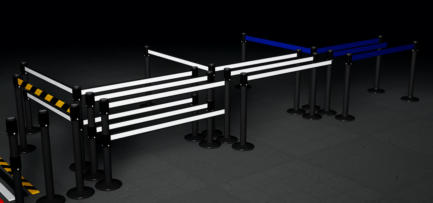 Airport queue barrier pack