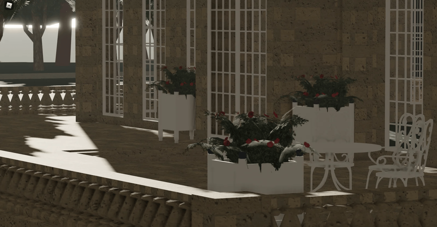 Belcourt Palace exterior and courtyard
