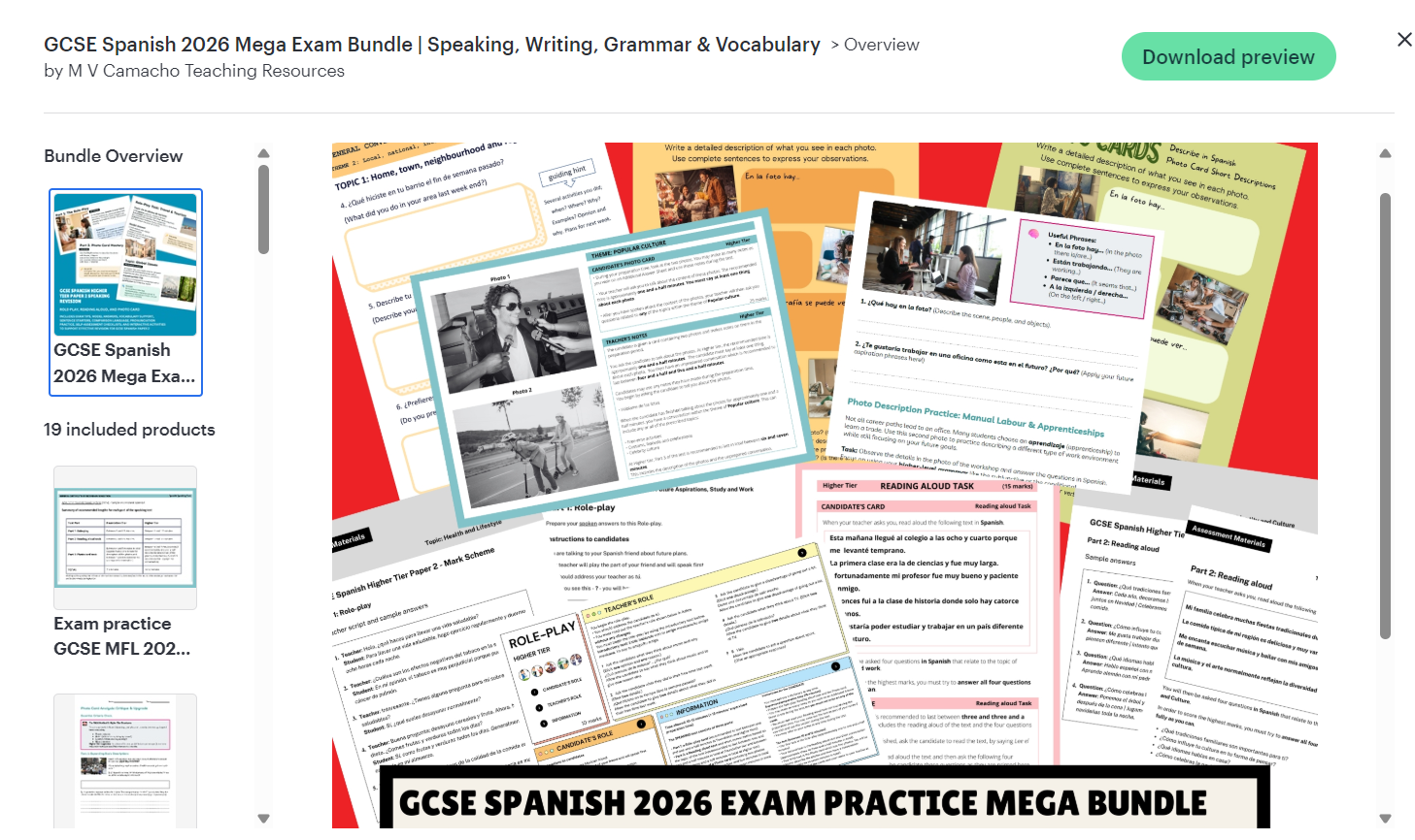 M V Camacho Teaching Resources TPT Store