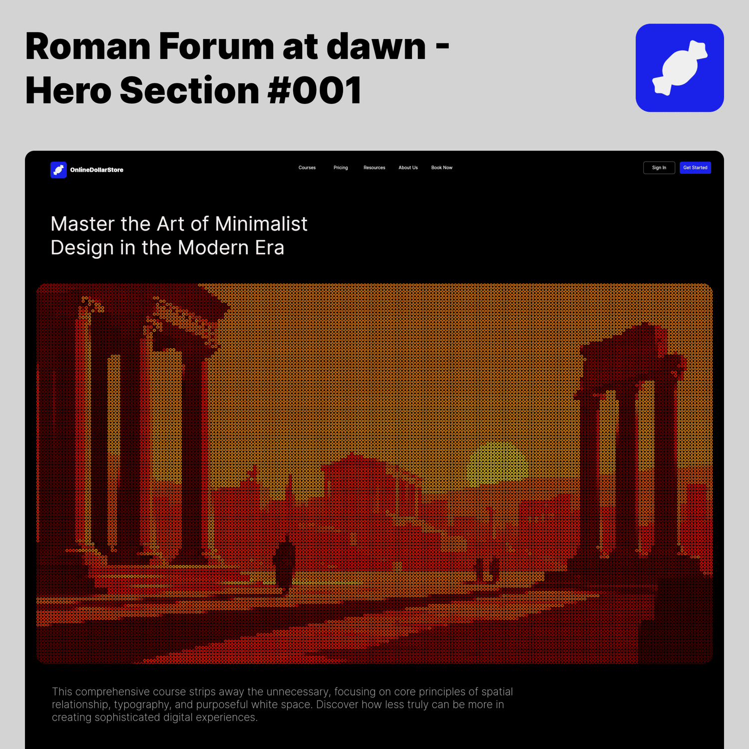 Roman Forum at Dawn — Roman Empire Website Hero Donut Background preview 1