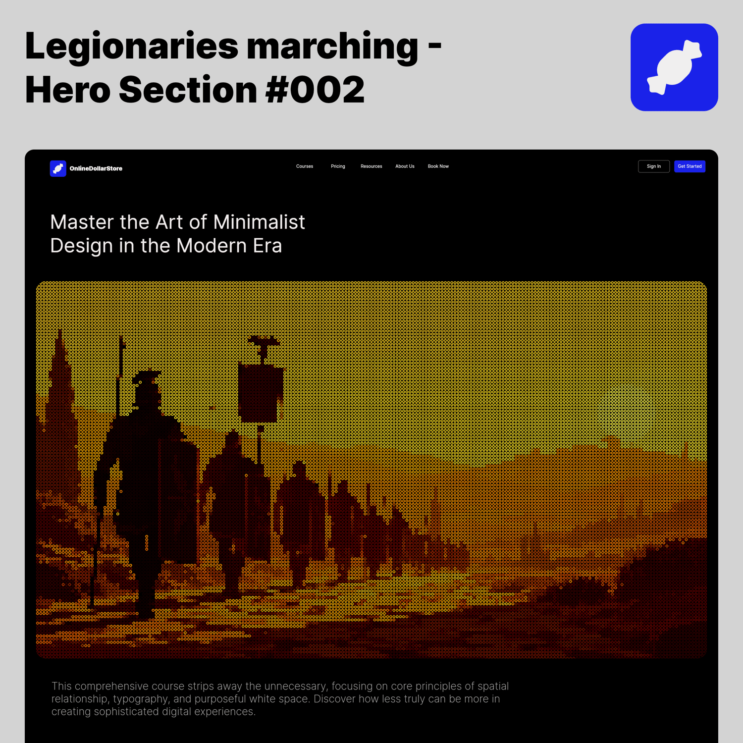 Legionaries marching — Roman Empire Website Hero Donut Background preview 1