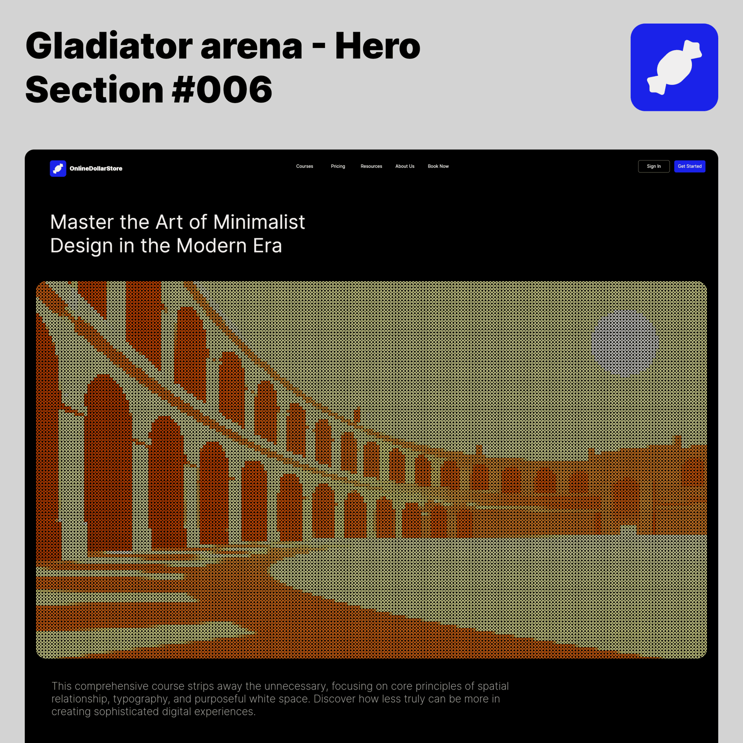 Gladiator arena — Roman Empire Website Hero Donut Background preview 1