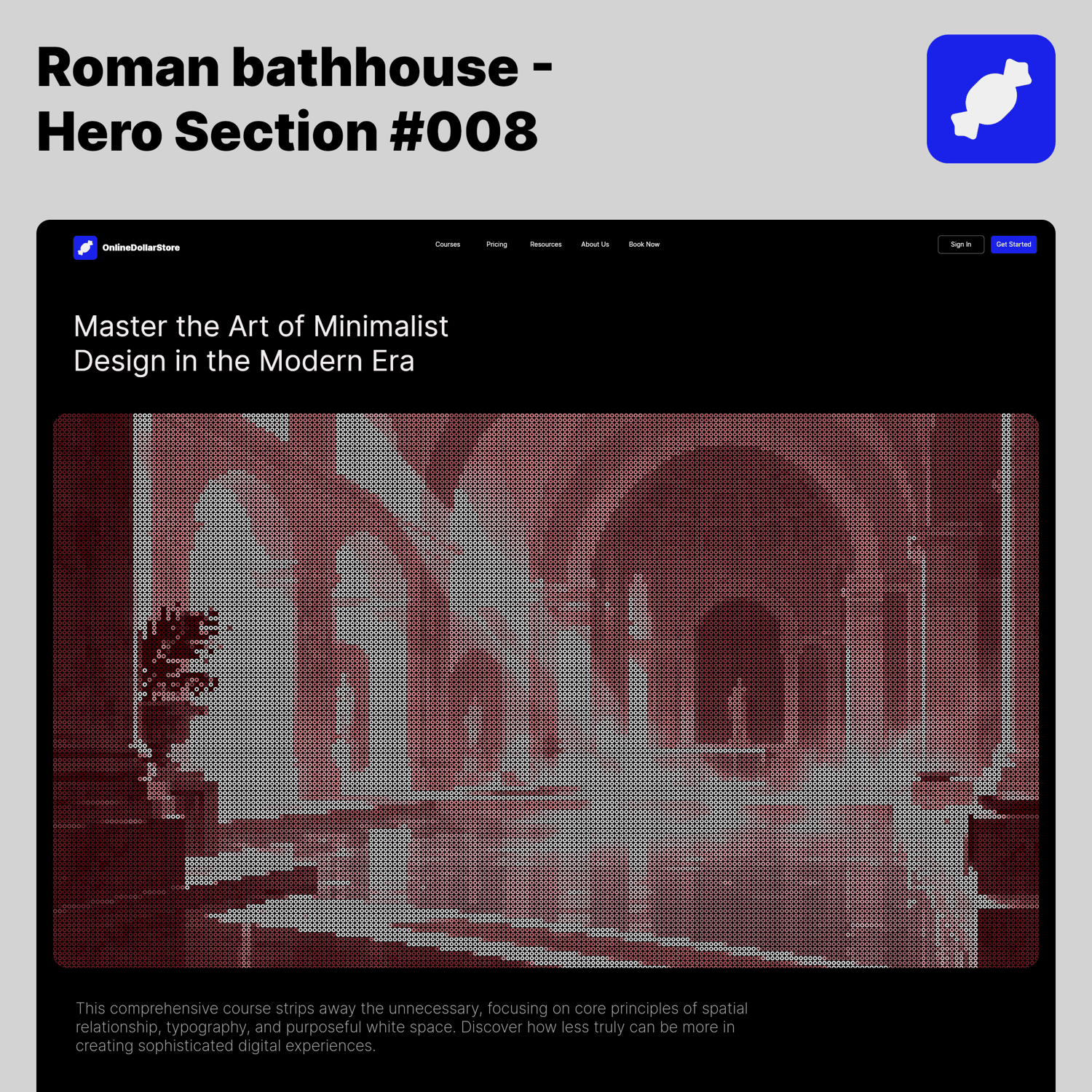 Roman bathhouse — Roman Empire Website Hero Donut Background preview 1