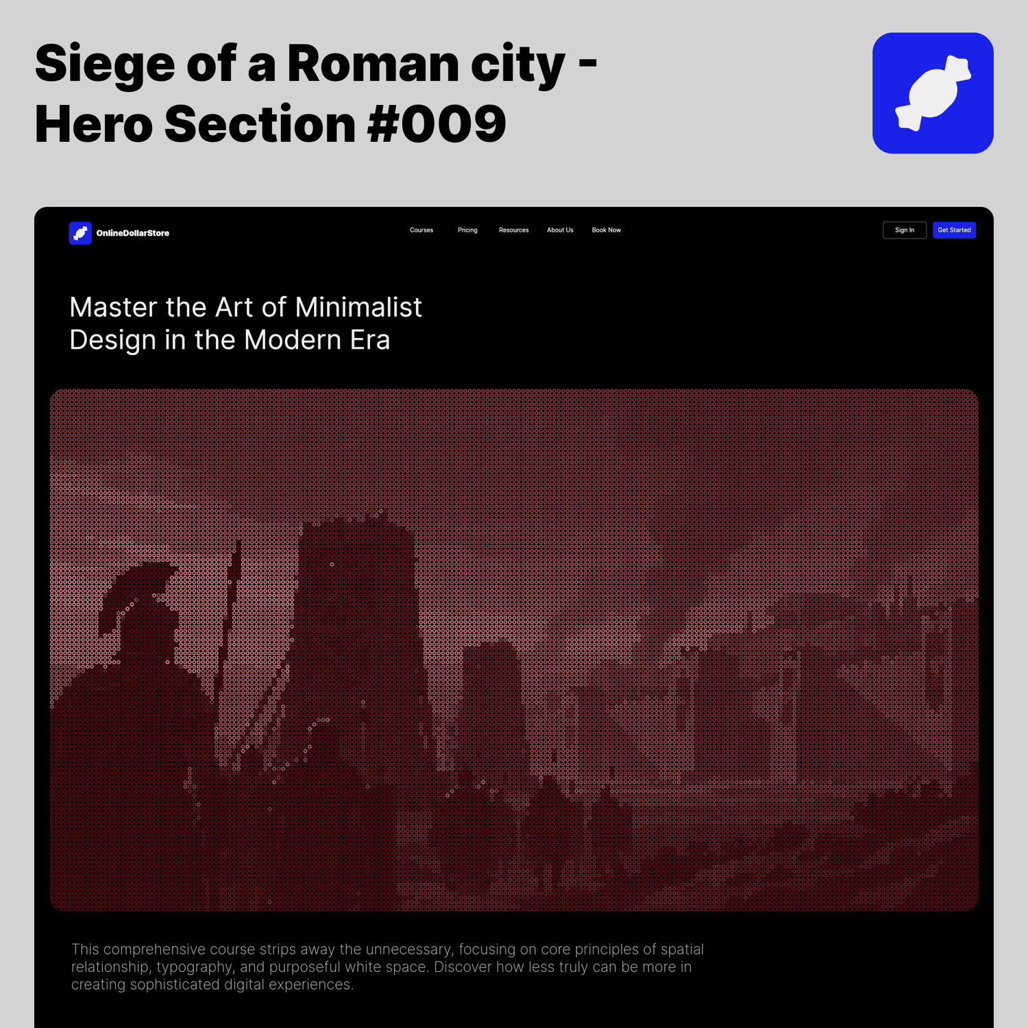 Siege of a Roman city — Roman Empire Website Hero Donut Background preview 1