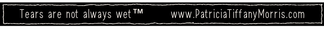 Tiffany Inks Studio Branding Trademark words white on black band. Tears are not always wet.™ is a trademark of Tiffany Inks Studio LLC