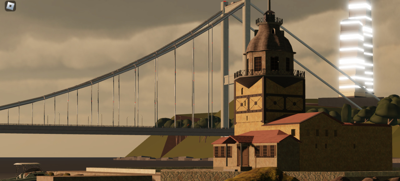 Detailed historic Istanbul landmark