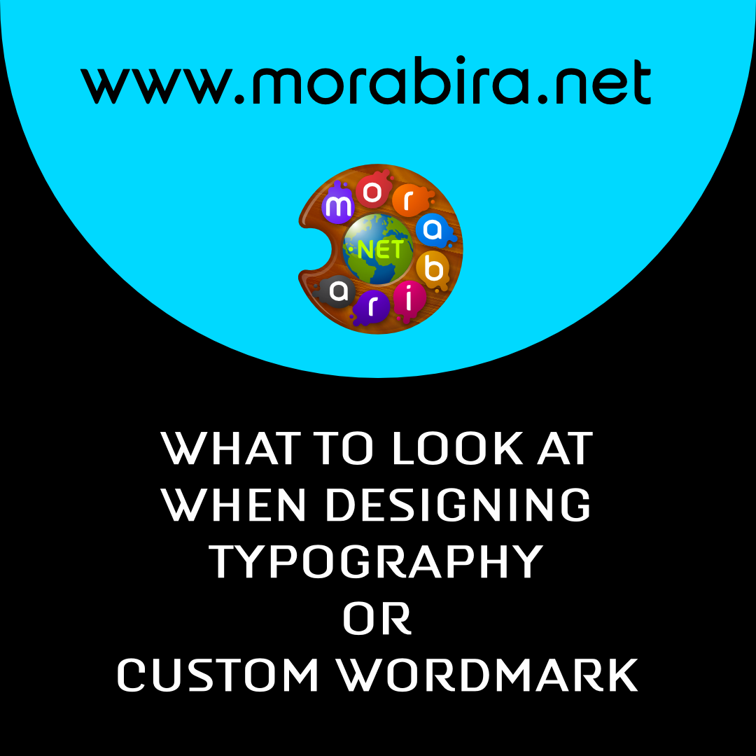what to look at when designing typography or custom wordmark