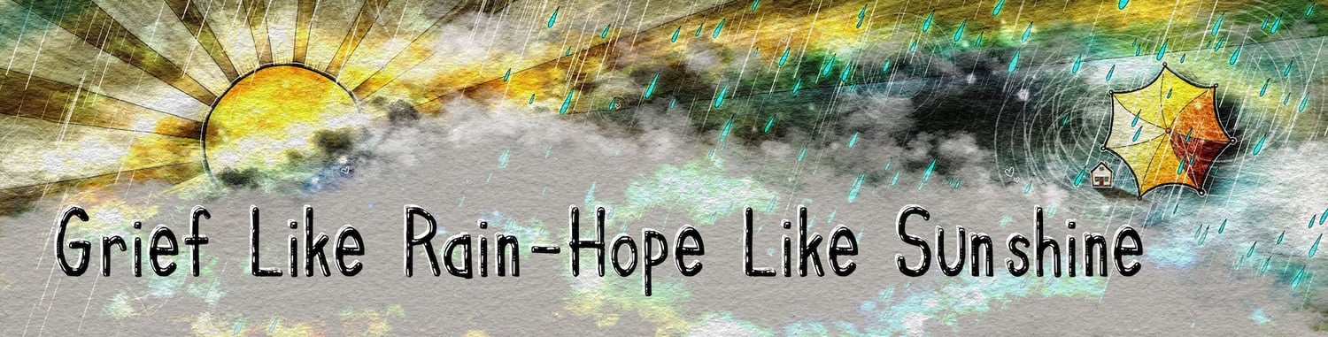 Grief Like Rain title banner art