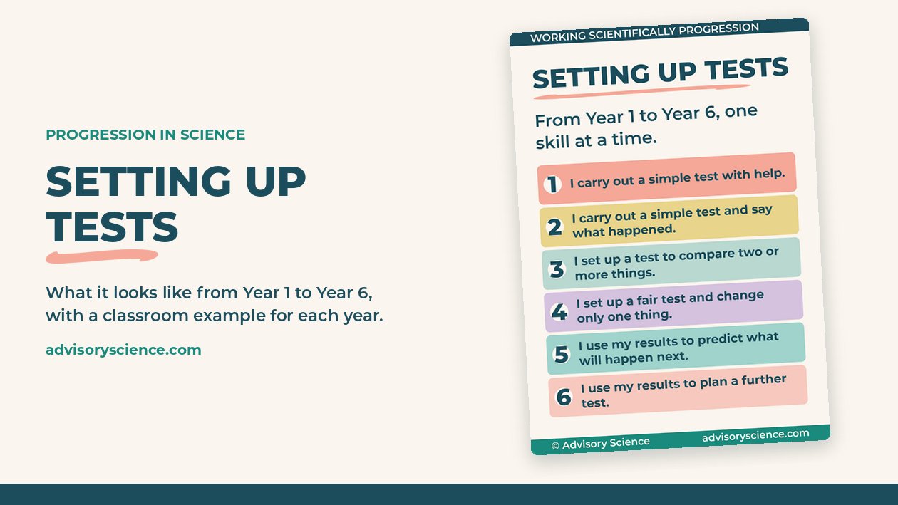 Setting up tests progression display from Year 1 to Year 6
