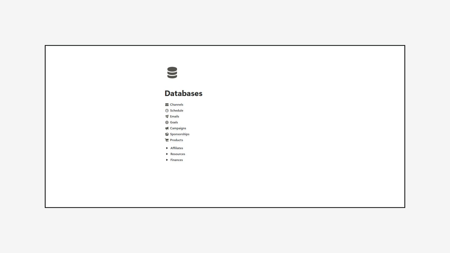 Databases