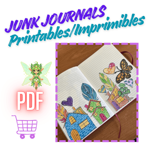 Junk Journal, Scrapbook, Celia Bailes, Amadriadi, YouTube, Rumble, Tienda, Shop,