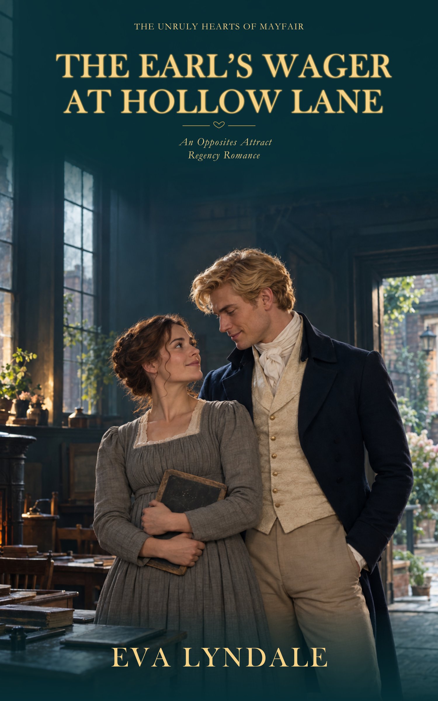 Cover of The Earl's Wager at Hollow Lane by Eva Lyndale