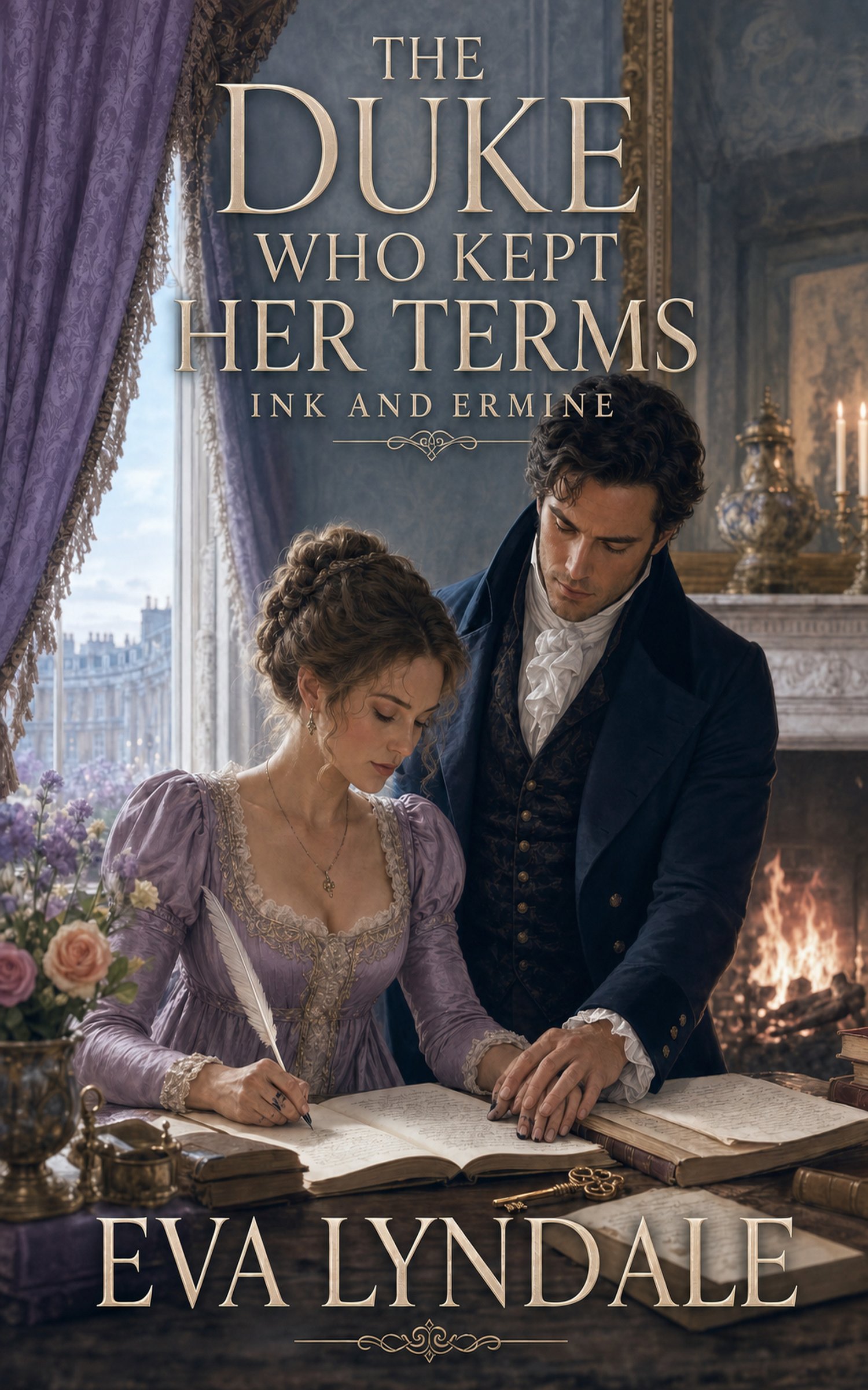 Cover of The Duke Who Kept Her Terms by Eva Lyndale