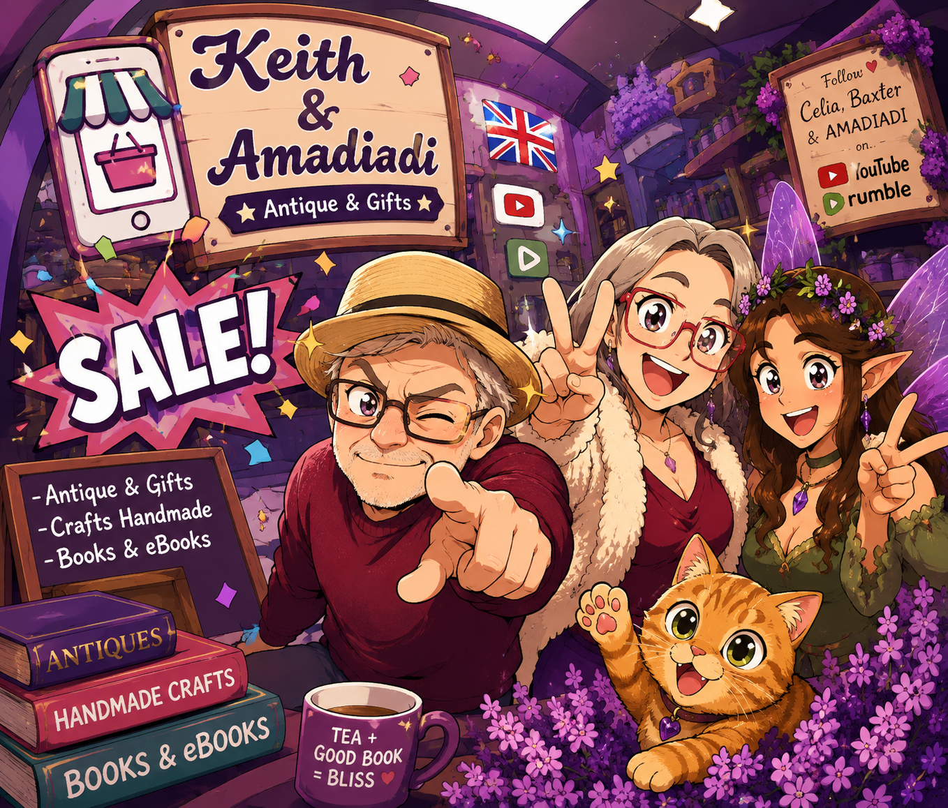 Amadriadi, Celia Bailes, Keith Bailes, Shop, Tiendas,