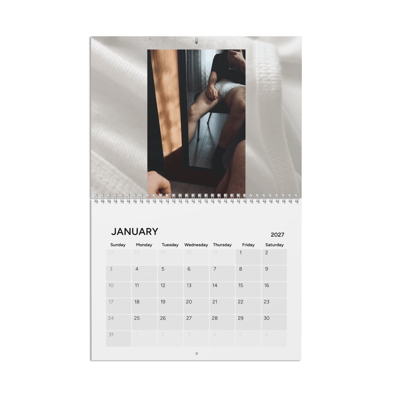 PRiCE / 2027 photography wall calendar open to January 2027
