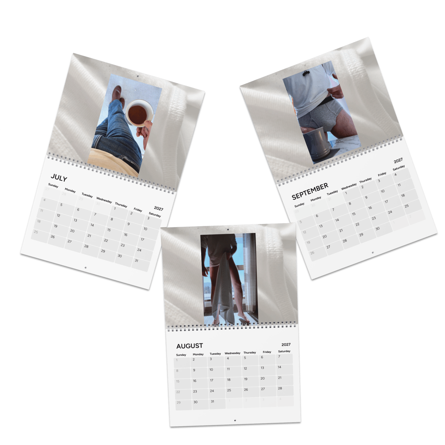 PRiCE / 2027 wall calendar showing July, August and September photography