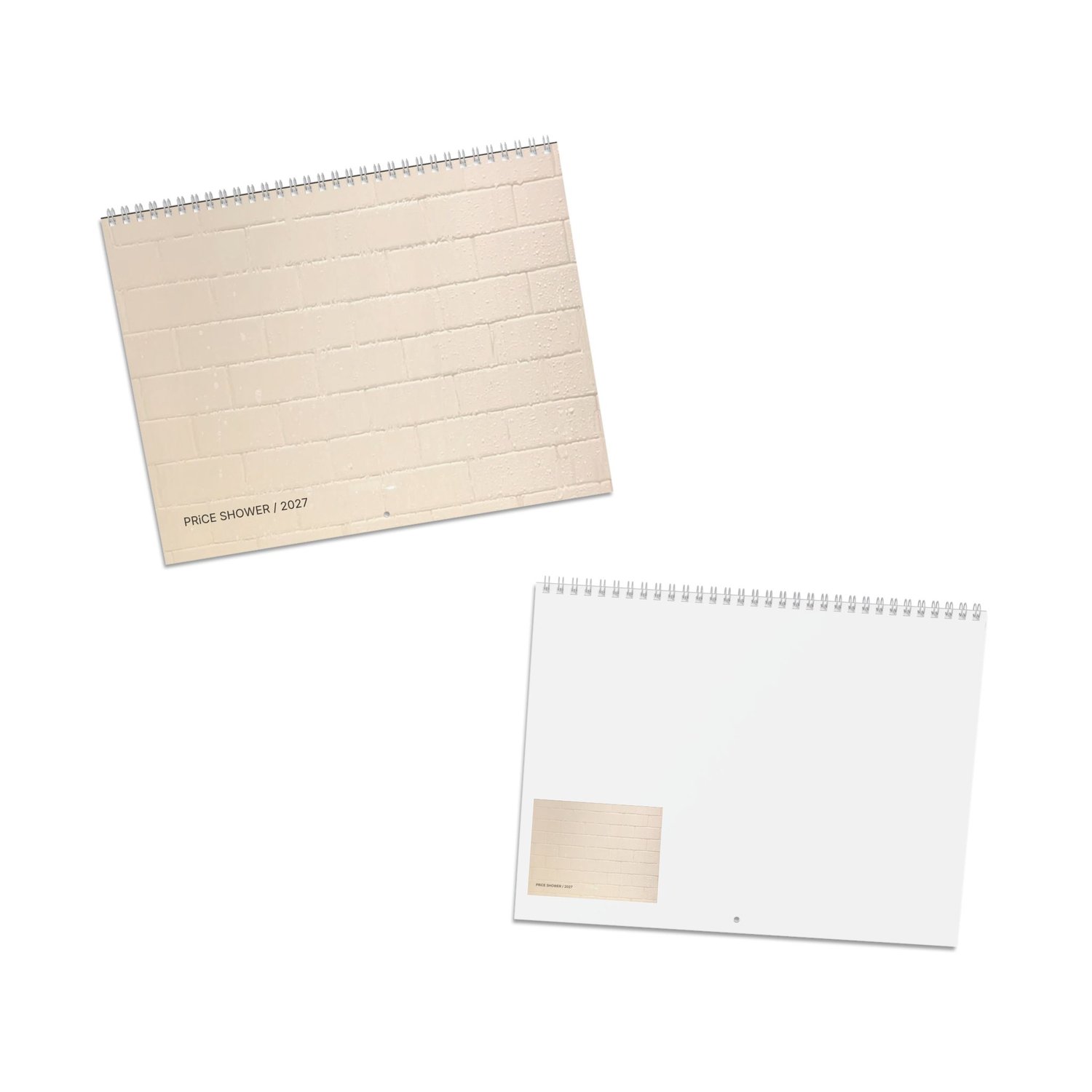 PRiCE SHOWER / 2027 wall calendar cover and back