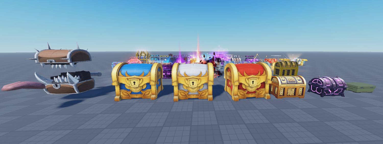 Animated treasure chest designs