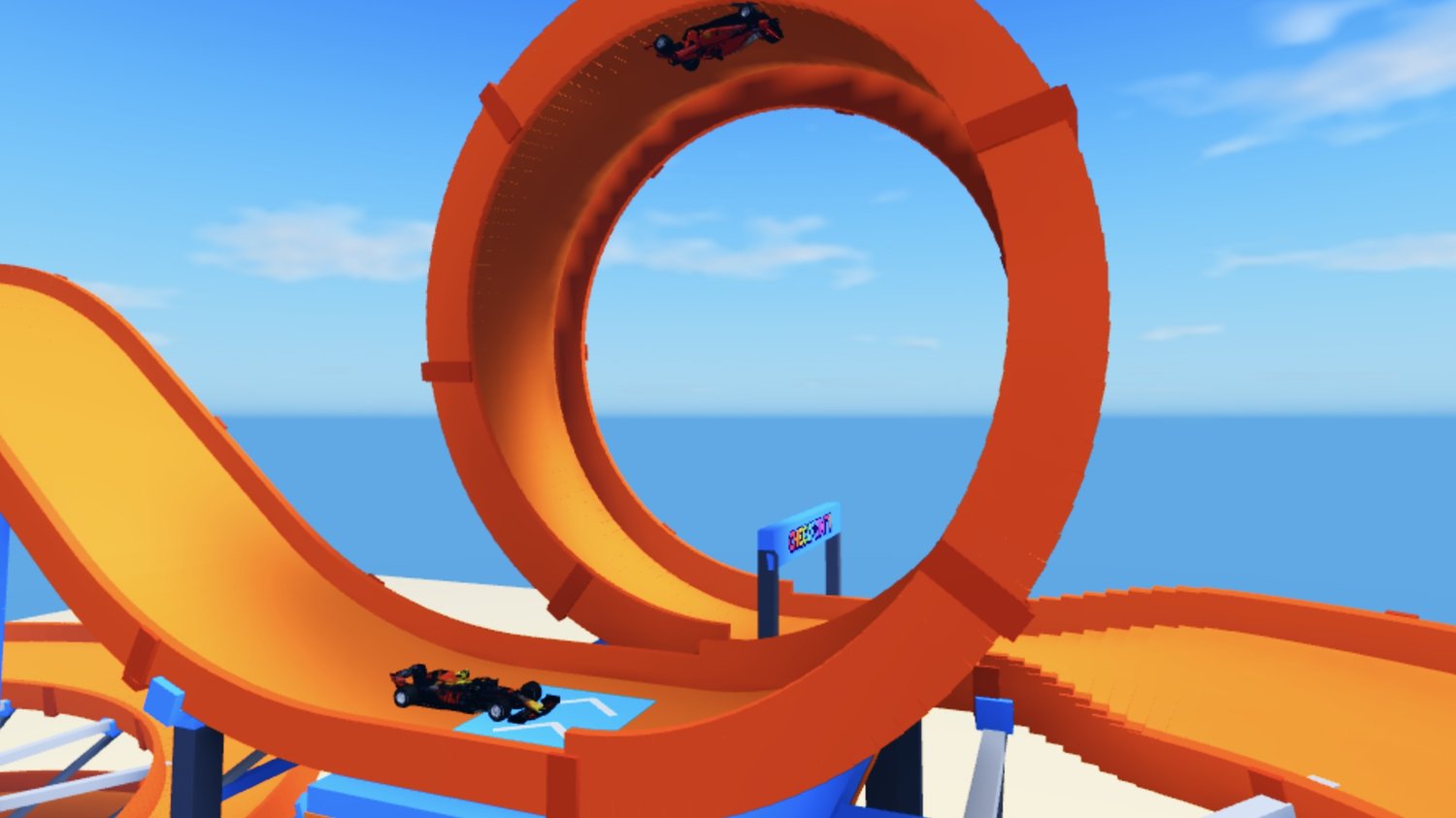 Three extreme stunt racing tracks in Roblox