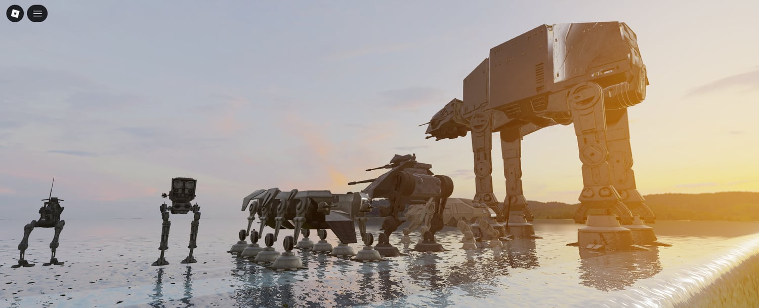 Scripted futuristic armored vehicle