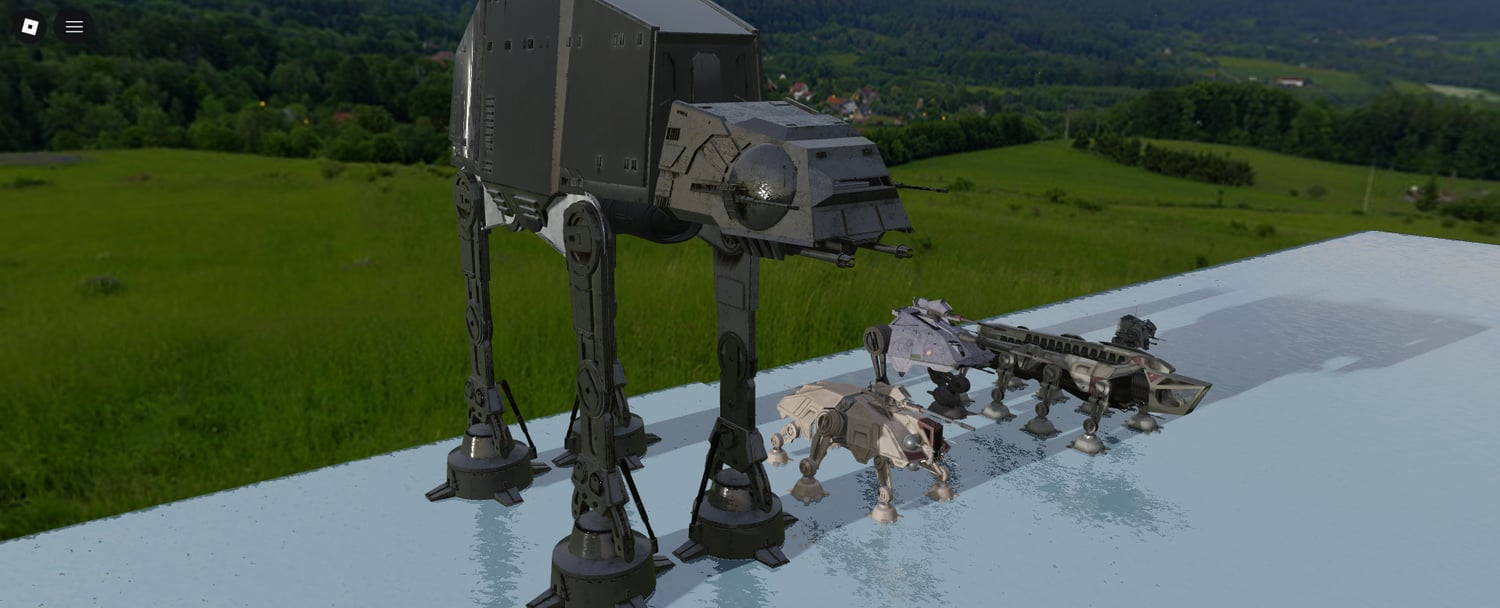 Four-legged robotic walker vehicle