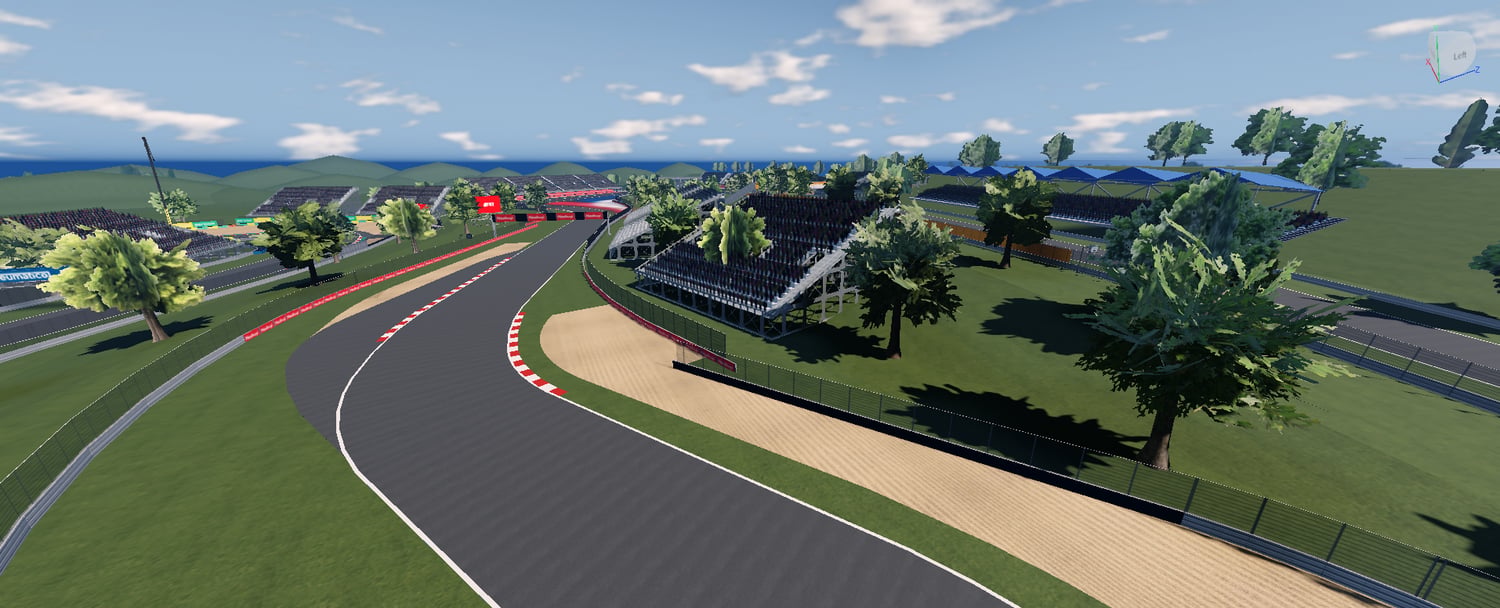 Czechia racing circuit with grandstands