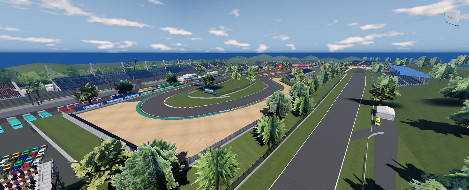 Large Czechia motorsport race track