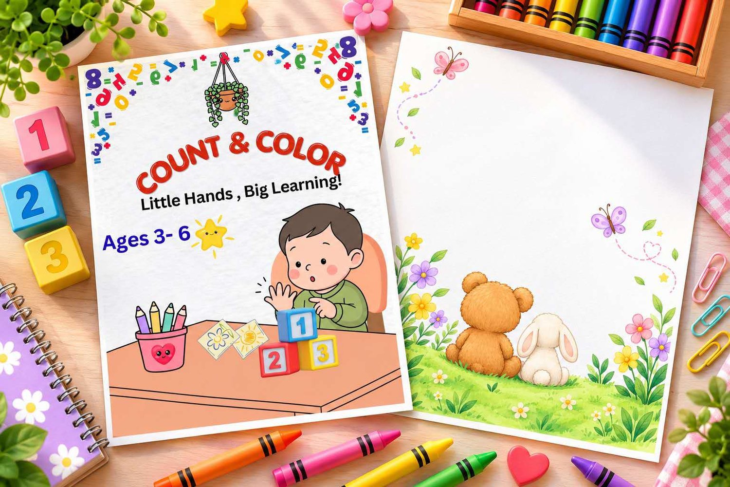 Kids counting and coloring printable worksheet for numbers one through twenty