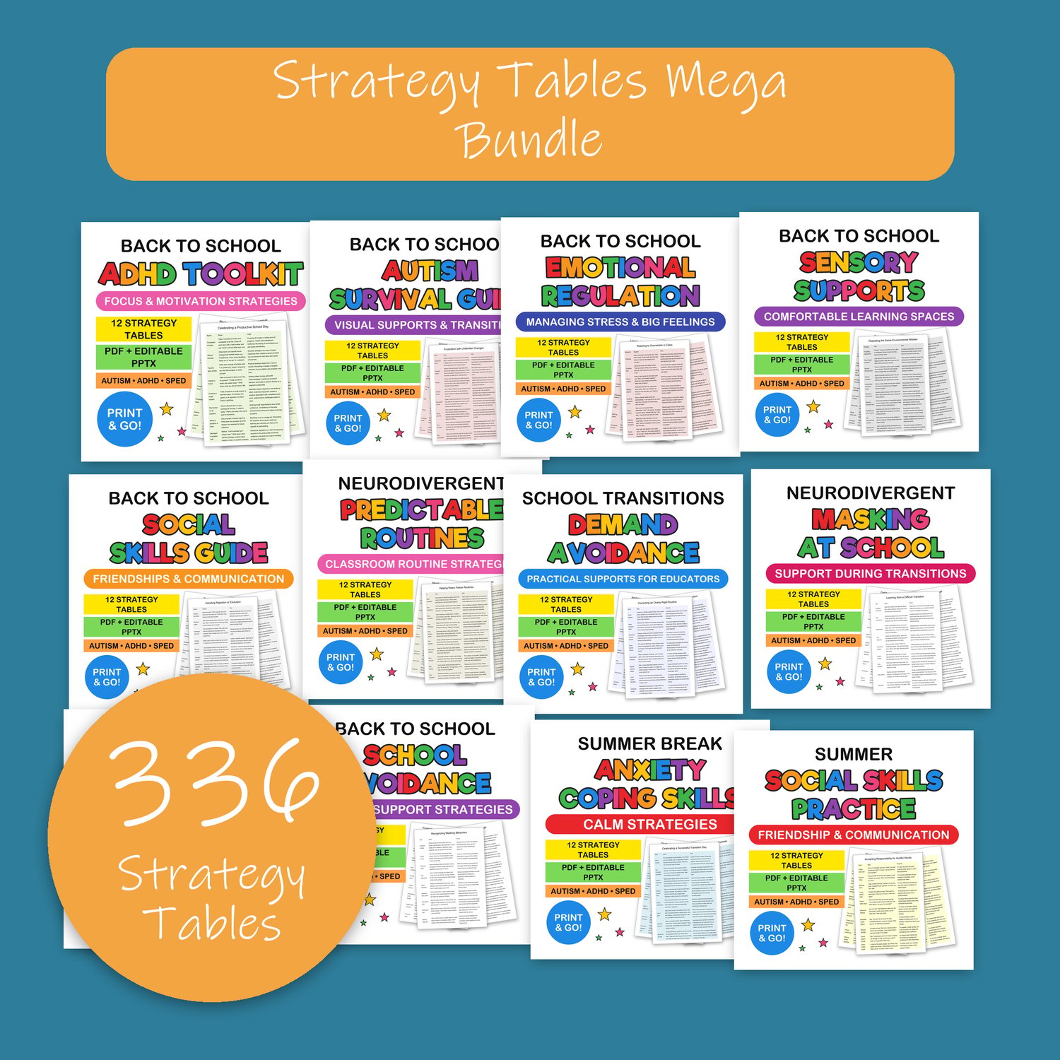 Strategy Tables Mega Bundle