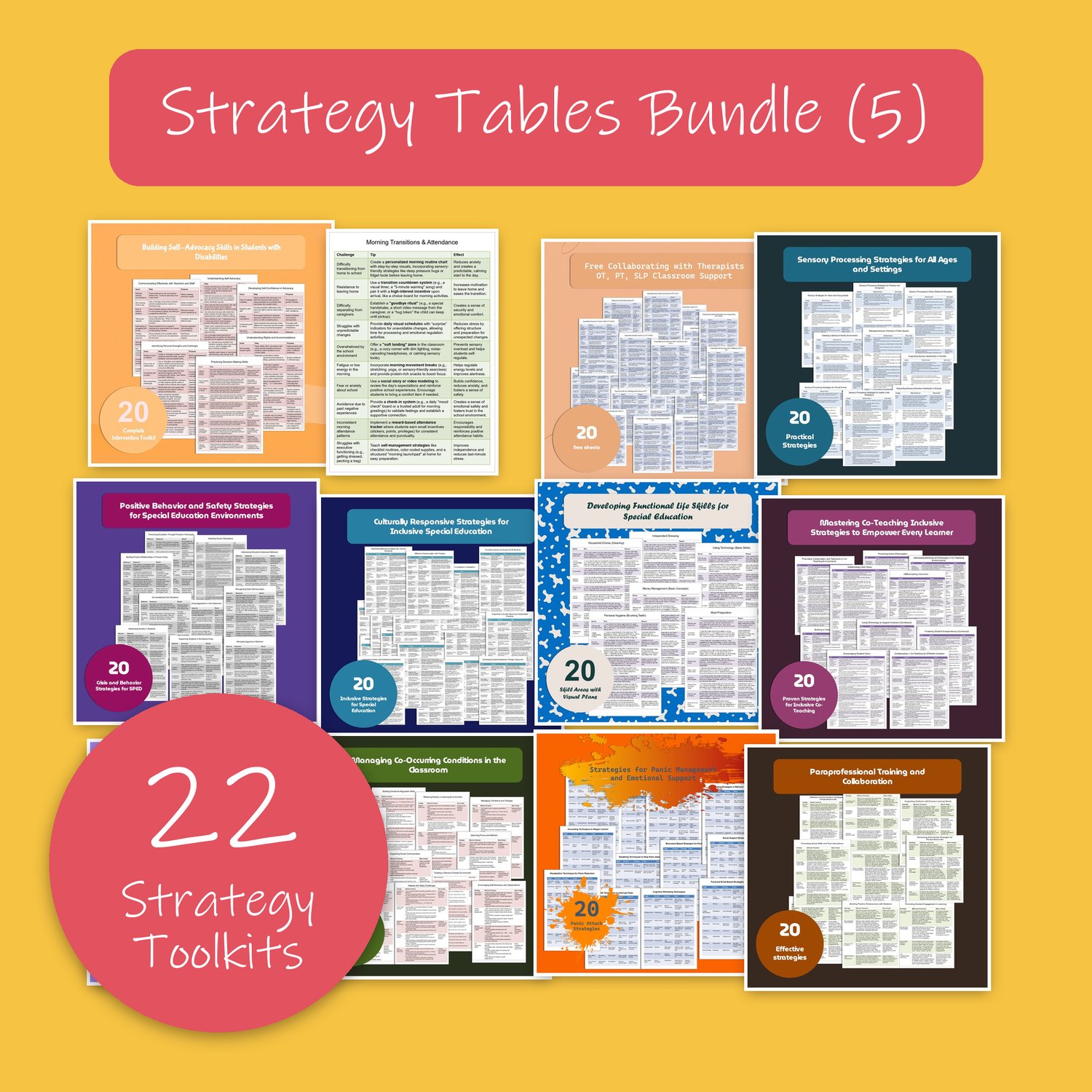 Strategy Tables Bundle (5)