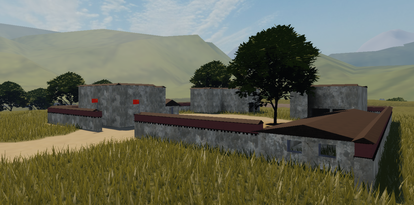 Railway through grassy countryside