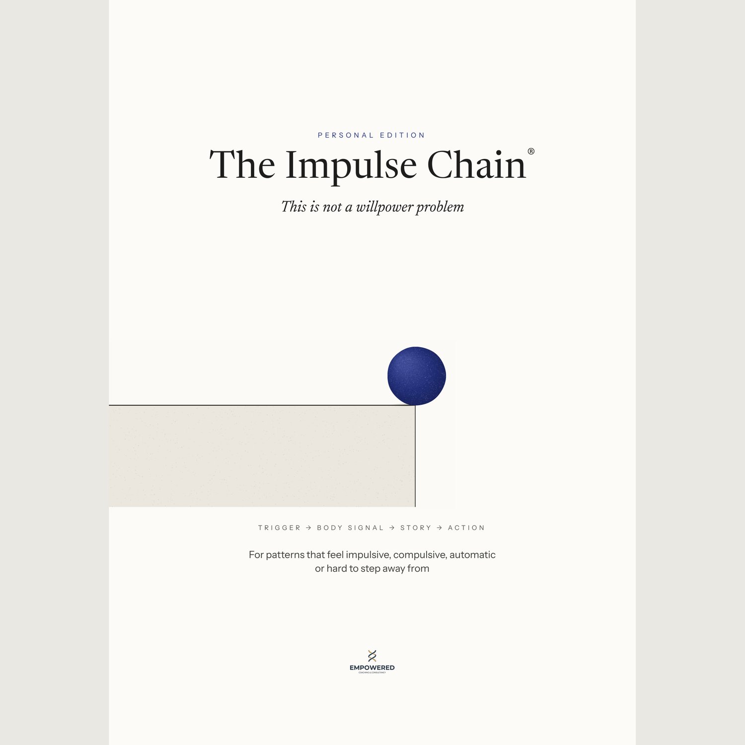 The Impulse Chain Personal Edition workbook by Emma Redman