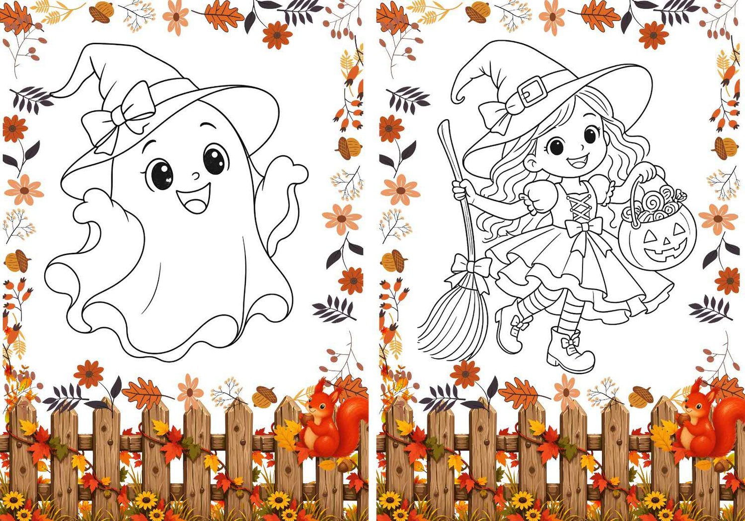 Halloween Colors Coloring Book for Kids | Printable PDF