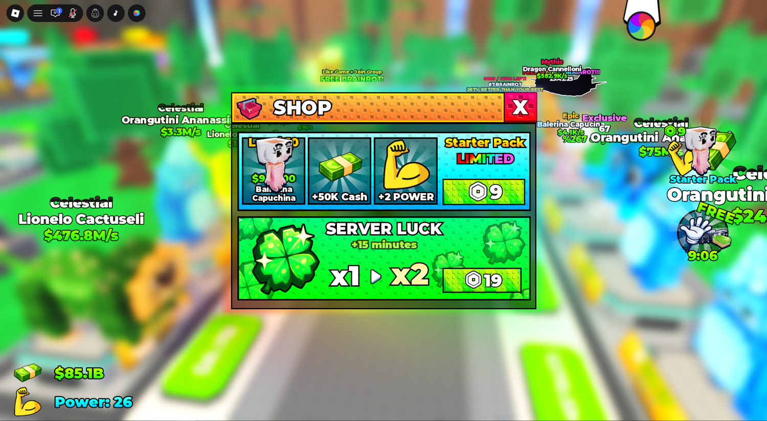 Lucky Block breaking gameplay