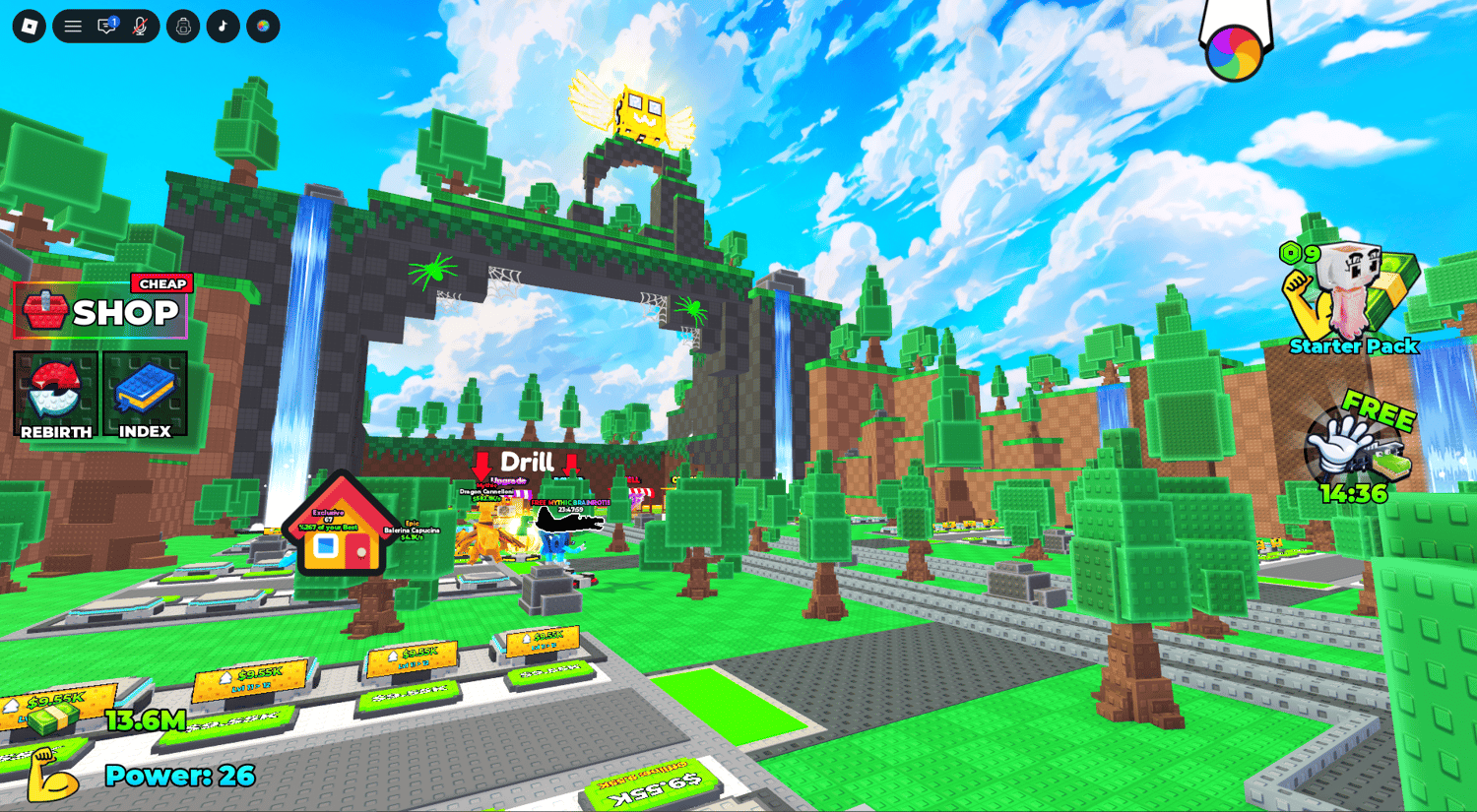 Lucky Block drill simulator