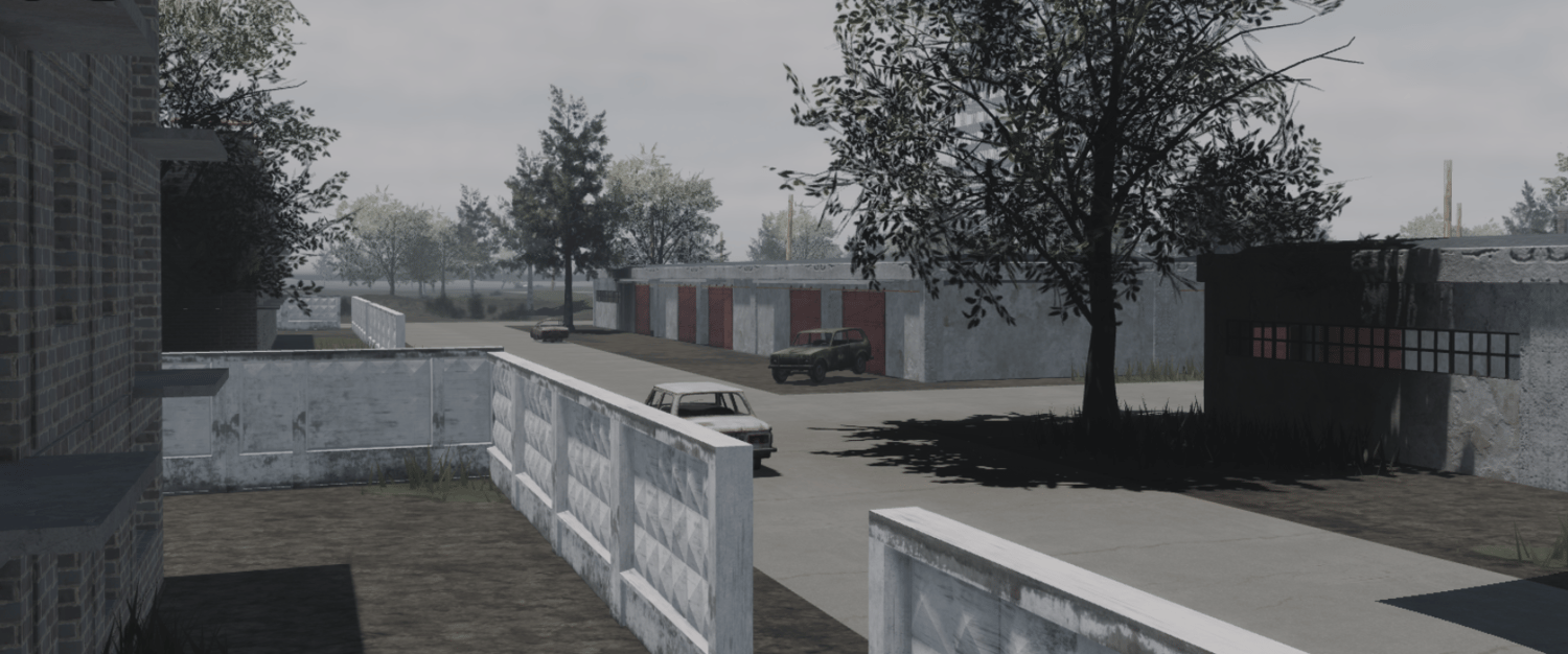 Pripyat countryside and transmission towers